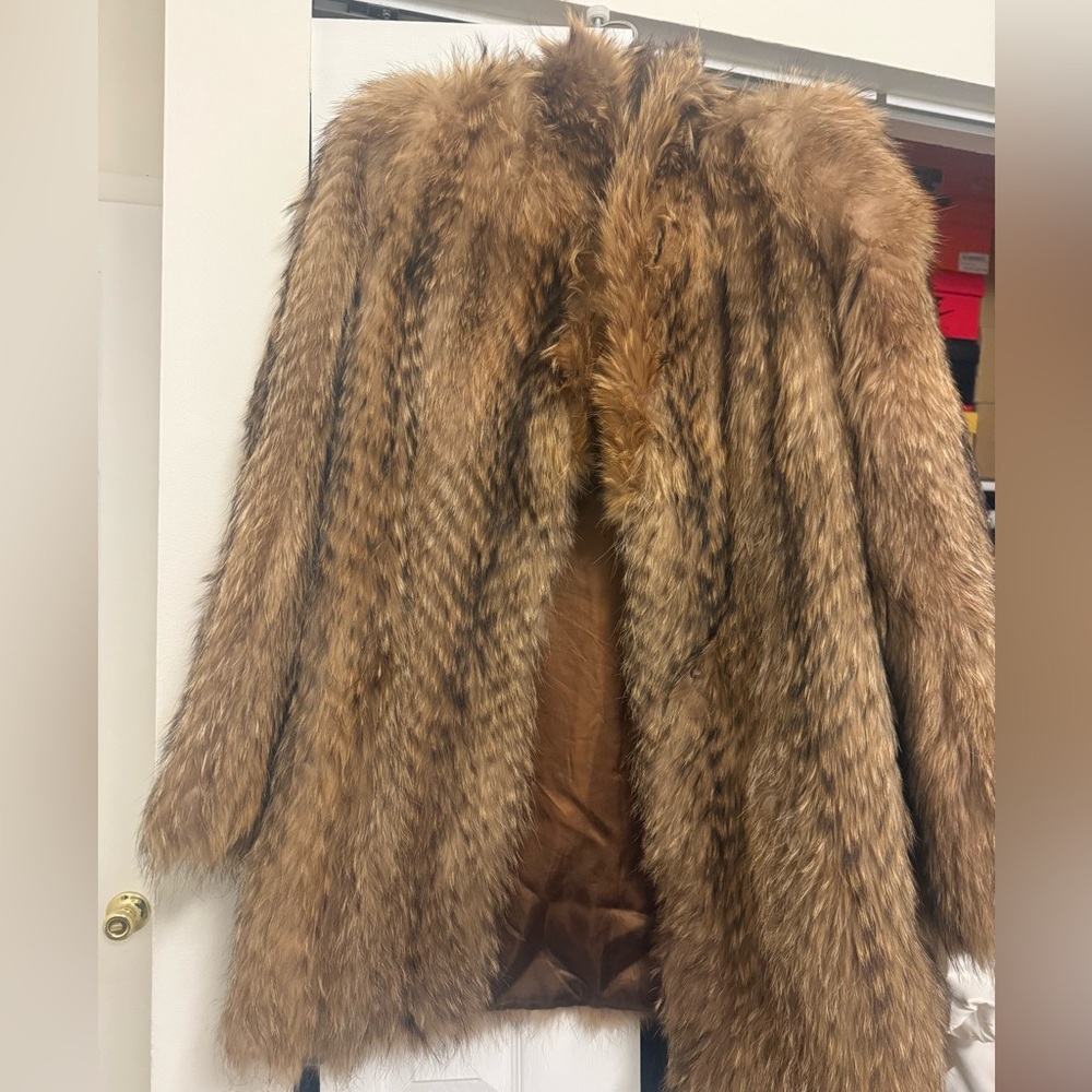 Vintage 100% animal fur coat size large